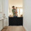 Safetots (Black, 55 - 89cm) Safetots Automatic Folding Retractable Baby Gate 6