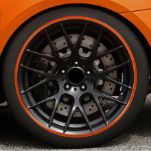 Orange Wheel Rim Guard 4Pcs 21 Inch Car