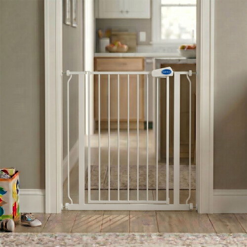 Safetots (White, 81.4cm - 89cm) Safetots Extra Tall Pressure Fit Gate 1