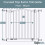 Safetots (Matt Black, 71cm - 80cm) Safetots Extra Tall Curved Top Gate 3