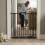 Safetots (Matt Black, 71cm - 80cm) Safetots Extra Tall Curved Top Gate 7