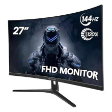 CRUA 27" Curved Gaming Monitor | FHD 1920x1080P 144Hz 1800R VA Screen