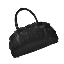 Sac à bandoulière en forme d'éventail pour femmes, sac à-Noir
