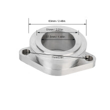 New Stainless Steel 1.5-1.7in V Band Adapter MV R