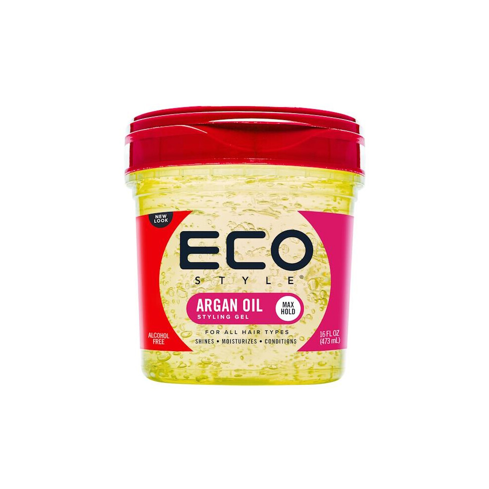 Eco Style 6 X Argan Oil Stying Gel 473Ml
