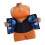 Hochelastischer Spandex-Schlankheitsgürtel mit sicherem-blau L 1