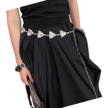 Heavy Duty Waist Belt Stylish for Stage Dance Music-Silver