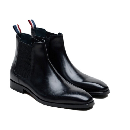 Ben Sherman (, ) Ben Sherman Kendrick Leather Men's Black Boots