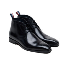 (, ) Ben Sherman London Brush Off Leather Men's Black Boots