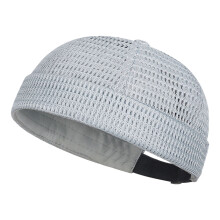 Cooling Beanies Hat Casual Hat Sporty Cap Brimless-Light Gray