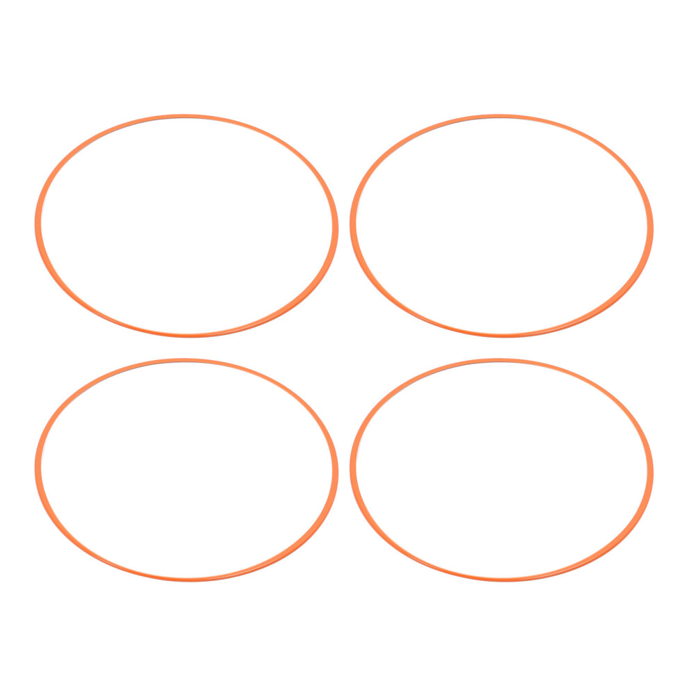 4X 18In Wheel Rim Protectors Self Adhesive Orange 7055741606878
