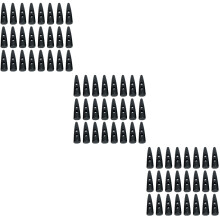 90Stk Dekorative Holzknöpfe 2 Löcher Schwarz Olivenform Zubehör