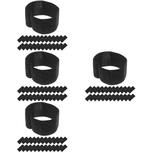 100Stk Schwarzes Trauerarmband Elastisch Für Beerdigung & Events