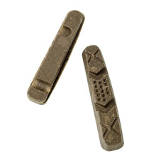 2Pack Bike Brake Block Rubber Cycling Part Tool Mountain-brown
