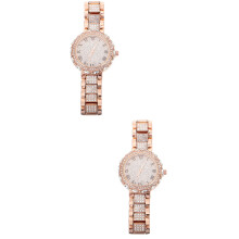 2Stk Gold Damen Uhr Mit & , Business Freizeit