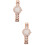 2Stk Gold Damen Uhr Mit & , Business Freizeit 1