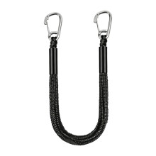 Doppelhaken-Bungees-Dockleine, schwere elastische-Schwarz
