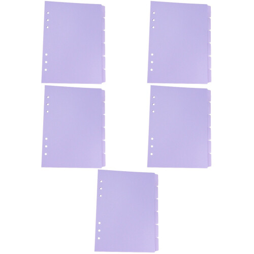 30Stk Violette Binder Tabs Aus Für Notizblock & Ordner