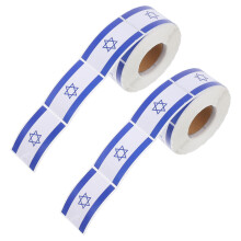 2Rolls Flaggenaufkleber Mit Stern Von David Für Auto Und Reise