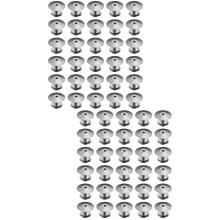 60Stk Kreativer Broschennadel Verschluss Silber Kupfer Zubehör
