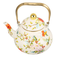 Robust Beschichteter Emaille Wasserkocher Retro Für Herd