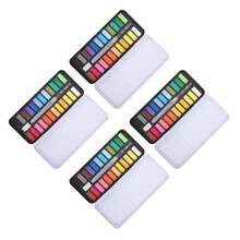 4Sets Hochpigmentiertes Wasserfarbset Tragbar Schwarz Für Zeichnen