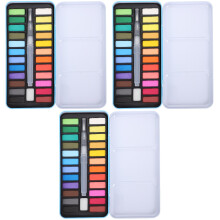 3Sets Gouache-Malfarben Set Blau Leicht Und Kompakt