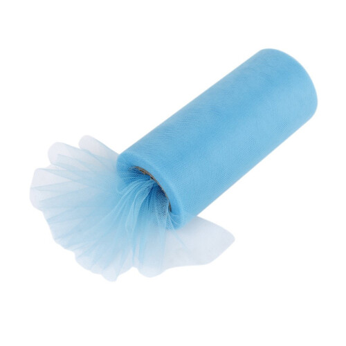 22Mlake Blue Polyester Tüllrolle Für Hochzeits- Und Partydeko