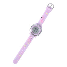 1Montre Digitale Pour Enfants PVC Violet Étanche LED