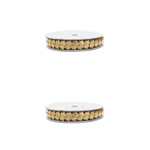 2Rouleaux Ruban Étoile Décoratif Polyester Pour Fêtes Loisirs