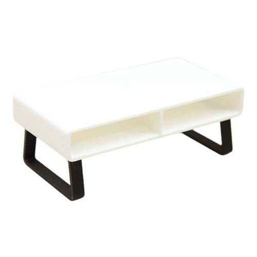 Retro Style Mini Table Model Furniture Strong Plastic-White