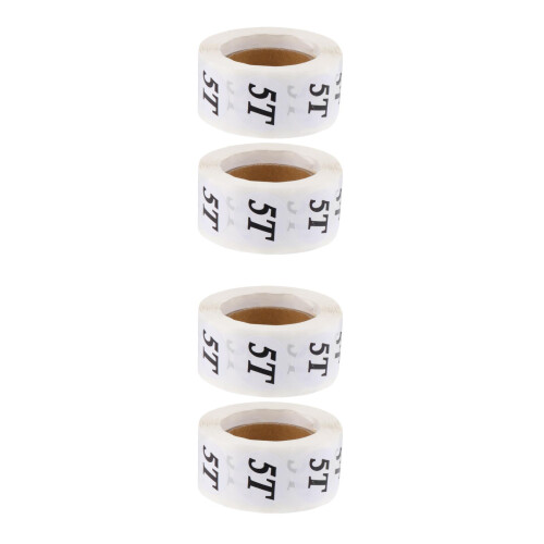 4Rolls Clothing Size Sticker Labels Multi-Use Safe Baby Size Markers