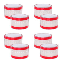 8Rolls Red Clear Adhesive Sealing Stickers for Coffee Milk Tea Cups
