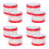 8Rolls Red Leak-Proof Transparent Stickers for Drinking Cup Seals 1