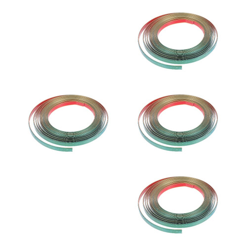 4Rolls Plastic Peel and Stick Wall Molding Trim for Kitchen Bathroom