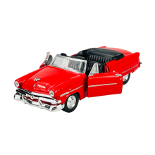 WELLY OLD TIMER 1953 FORD CRESTLINE SUNLINER WITHOUT A ROOF RED 1:34 NEW METAL MODEL
