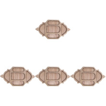 4Pcs Rustic Wood Serving Trays for Home Decor and Dessert Display