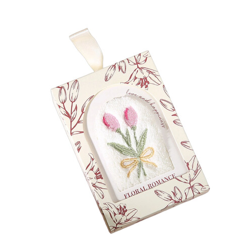 Stilvolles, saugfähiges Handtuch mit Blumenmuster, perfekt-Rot