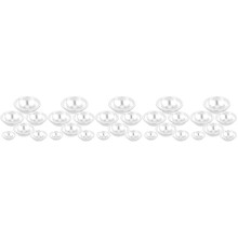 30Pièces Moules Aluminium DIY Pour Cake, Bains, Accessoires Argentés