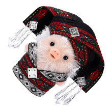 Presser le cochon en silicone, anti-Stress, Animal, robe-Rouge