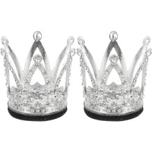 2St Zilveren Helmaccessoires Met Strass Voor Motor- En Skihelmen Dames