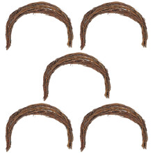 5Stk Rattan Kranz DIY Bastelring Hellbraun Für Dekoideen