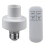 Wireless Remote Control Lamp Holder Timer  LED Light Bulb Socket E27 Long Distance 110V 1