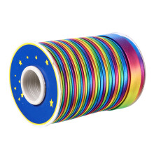 80M Ruban DIY Élastique Arc-En-Ciel Pour Décoration Couture