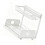 Expandable Under Sink Tray Organiser L Shape Design &-White 1