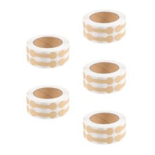 5Rouleaux Étiquettes Prix Kraft Pour Bijoux Adhésives Khaki Pratiques