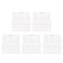 5Stk A7 Nachfüllblätter Für Planer Weiß 6-Loch Binder Inserts
