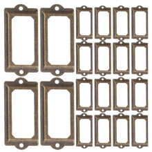 30Stk Goldene Metall Beschriftungsrahmen Für Schrank DIY
