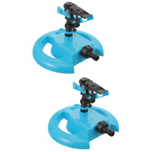 2Stk Bewährter Garten Bewässerungssprinkler Kunststoff Blau Robust