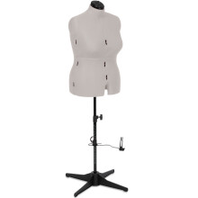 (Large (UK 18-24)) Adjustable Dressmaking Dummy - Grey - Available in 2 Sizes | Sew Stylish